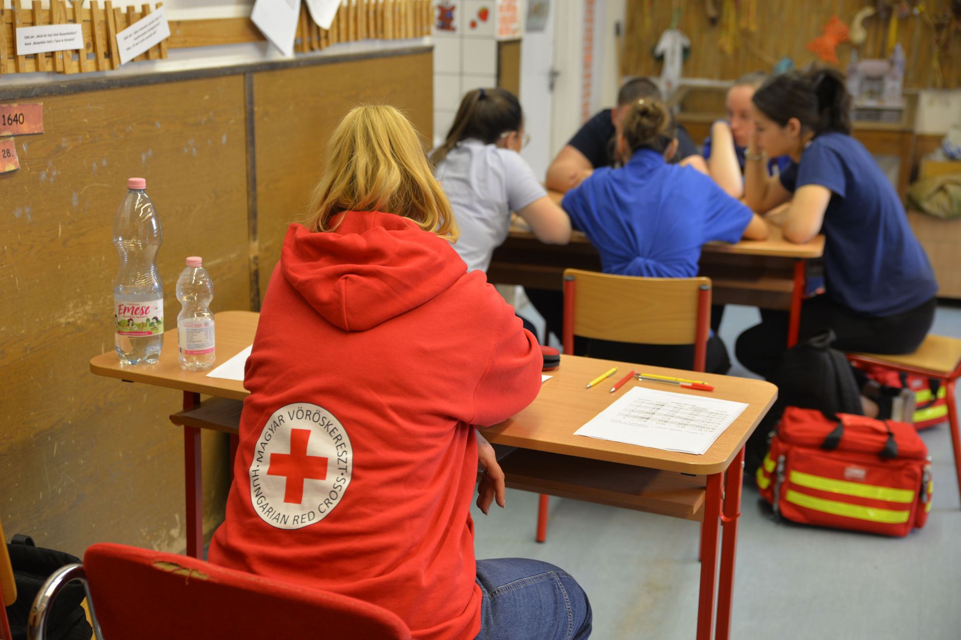 Qualifi Level 3 Award in Emergency First Aid at Work — Participants in a first aid training in Vásárosnamény, Hungary, organized by the Hungarian Red Cross.