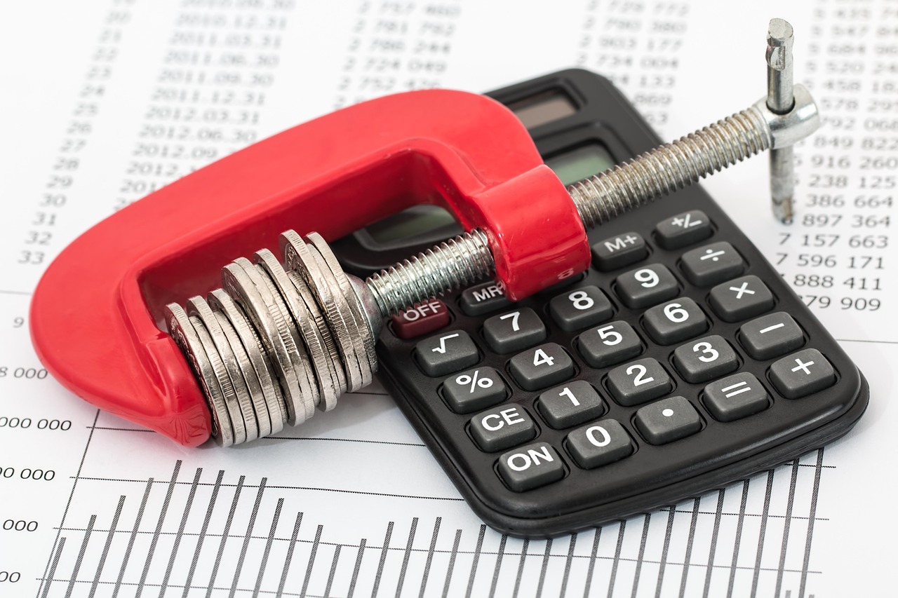 Financial Accounting — Savings, budget, investment, money, finance, business, financial, cash, income, economy, tax, planning, calculator, save, currency, wealth, accounting, calculate, expenses, banking, cost, stress, debt, stressed, crisis, squeeze, clamp down, tight, coins, budget, budget, budget, budget, tax, tax, accounting, cost, cost, debt, debt, debt, debt, debt