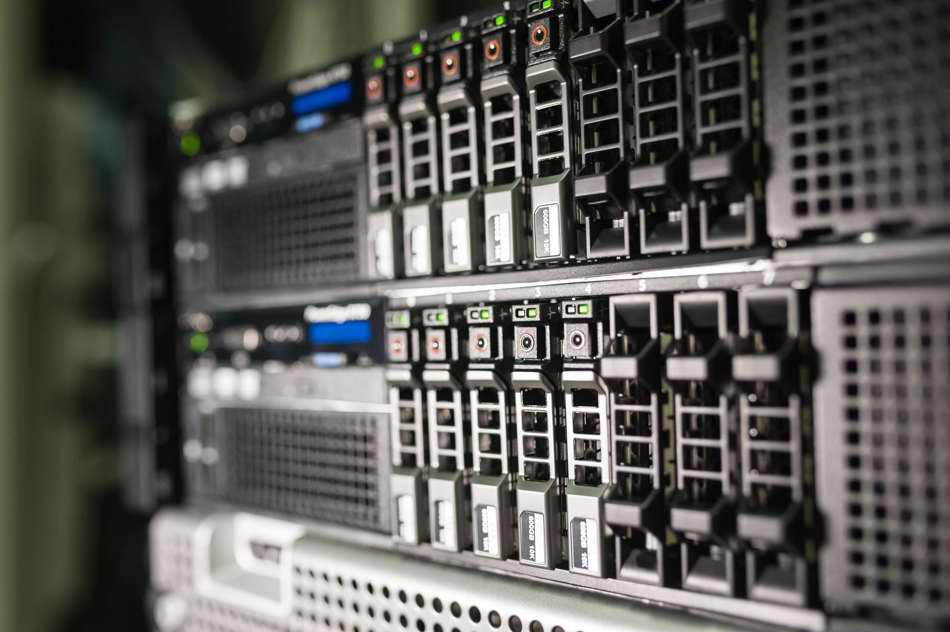 Solutions: Future-Proofing your BusinessEU GDPR and Data Security — Close-up of server equipment in a modern data center highlighting technology infrastructure.