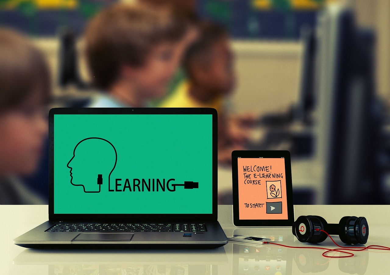 Promoting positive behaviour to children and young people — To learn, school, laptop, tablet, headphones, children, students, electronic, e-learning, computer, connection, knowledge, training, information, e-learning, e-learning, e-learning, e-learning, e-learning