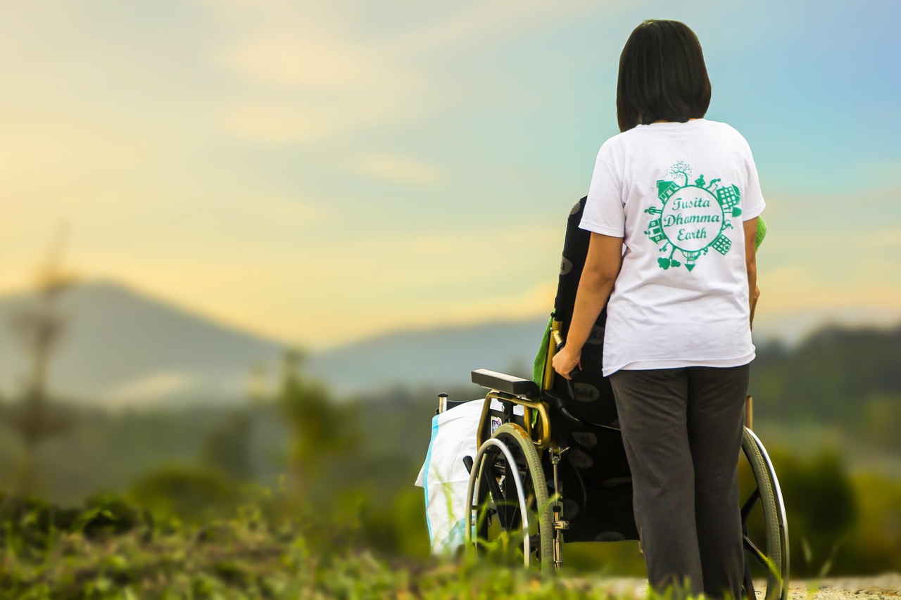 Caring for babies — Hospice, caring, nursing, elderly, care, patient, nurse, elder care, disability, disabled, help, pushing wheel chair, nursing, nursing, care, patient, nurse, nurse, nurse, nurse, nurse, disability, disability, disabled, help, help