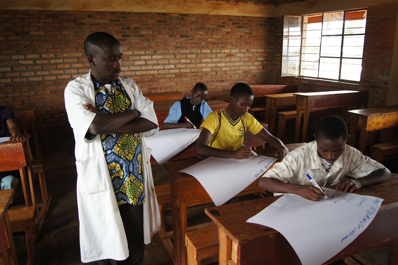 Programme Evaluation in Education and Training — Teacher, classroom, school, student, pupil, teaching, brown school, brown classroom, teacher, teacher, teacher, teacher, teacher