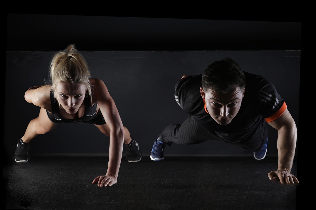 Developing Mental Resilience in Players — Man, woman, push-ups, wellness, exercise, pair, couple, fit, fitness, sport, strength training, one arm, sporty, movement, muscles, muscle training, training, exercise, exercise, fitness, fitness, fitness, fitness, fitness, sport, training
