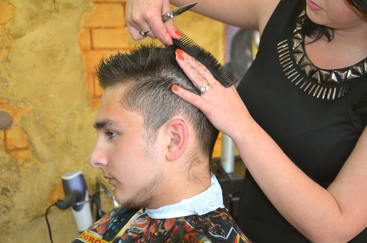 Health, safety and hygiene — Beauty salon, hairstyle, hair styling, man, hairdresser, beauty salon, hairdresser, hairdresser, hairdresser, hairdresser, hairdresser