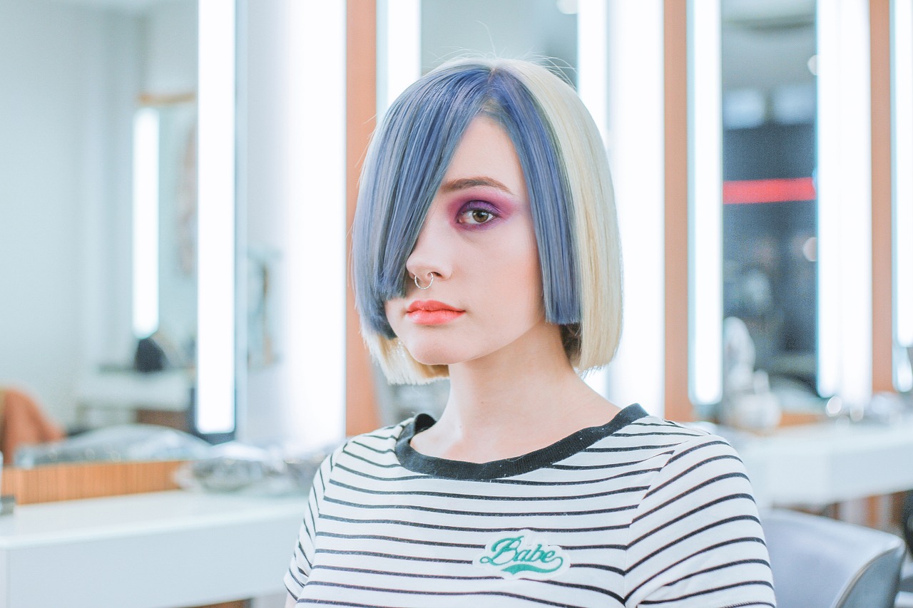 Hair Science — People, girl, hairstyle, maircut, color, makeup, beauty, salon, blue beauty, blue makeup, blue color, salon, salon, salon, salon, salon